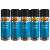 5X Hycote Gloss Black Spray Paint 400ml Spray Paint